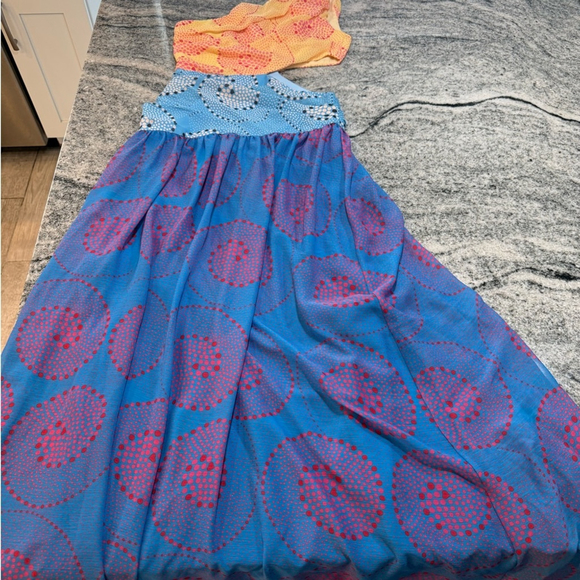 STAUD Ashlyn One Shoulder Chiffon Maxi Dress - Picture 10 of 12